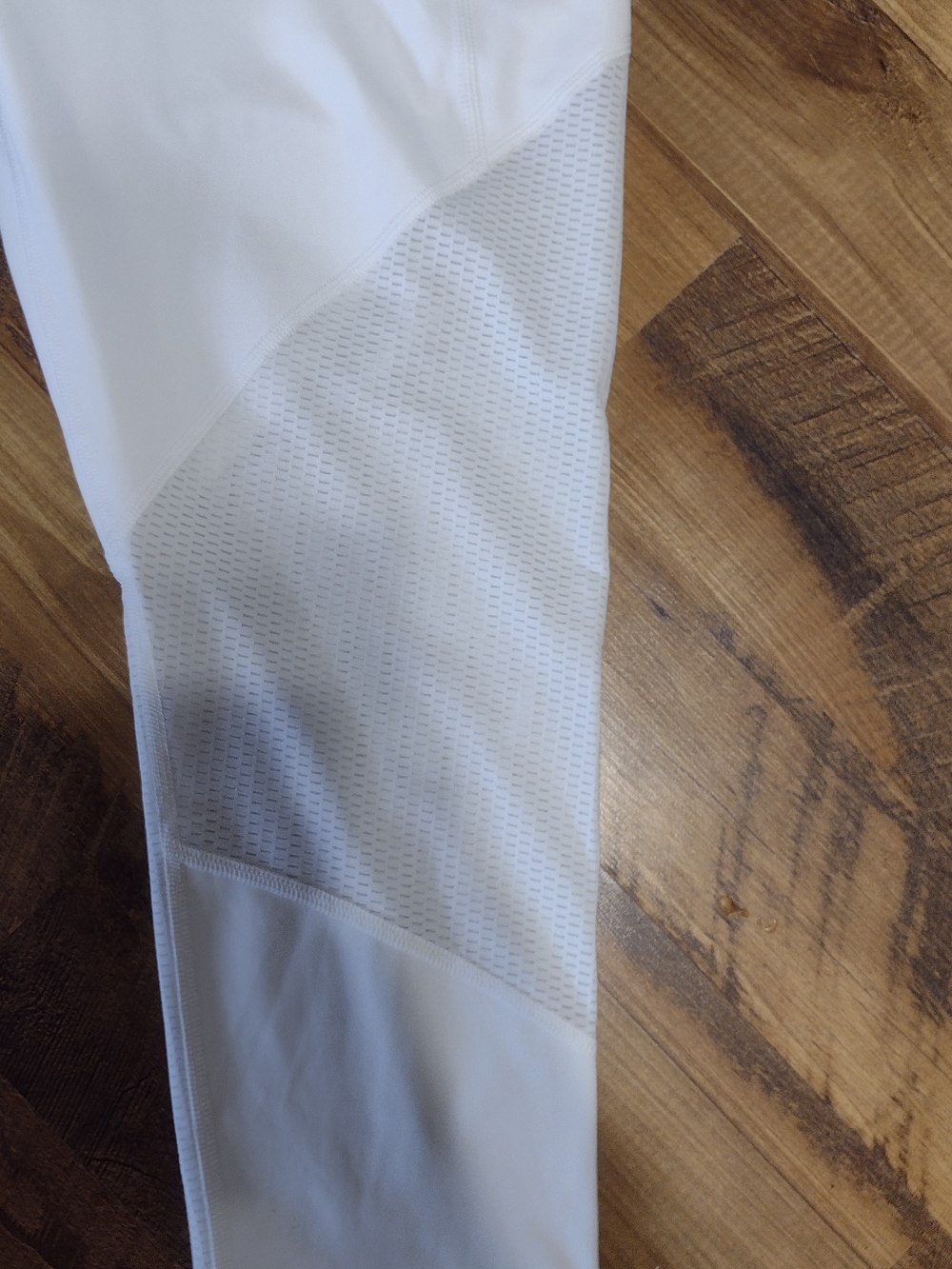 Athleta White Mesh-Panel Cropped Power Lift Leggings - Picture 9 of 10